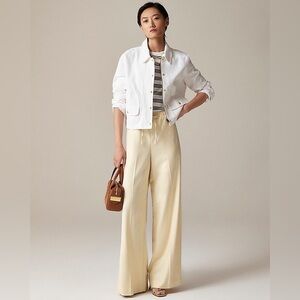 J.Crew Superwide Stratus pant in city twill Sunflower Sands size 4 NWT